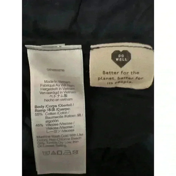 Madewell Cotton Blend Pull-On Shorts with 4 Pockets Black Size S - Picture 11 of 11